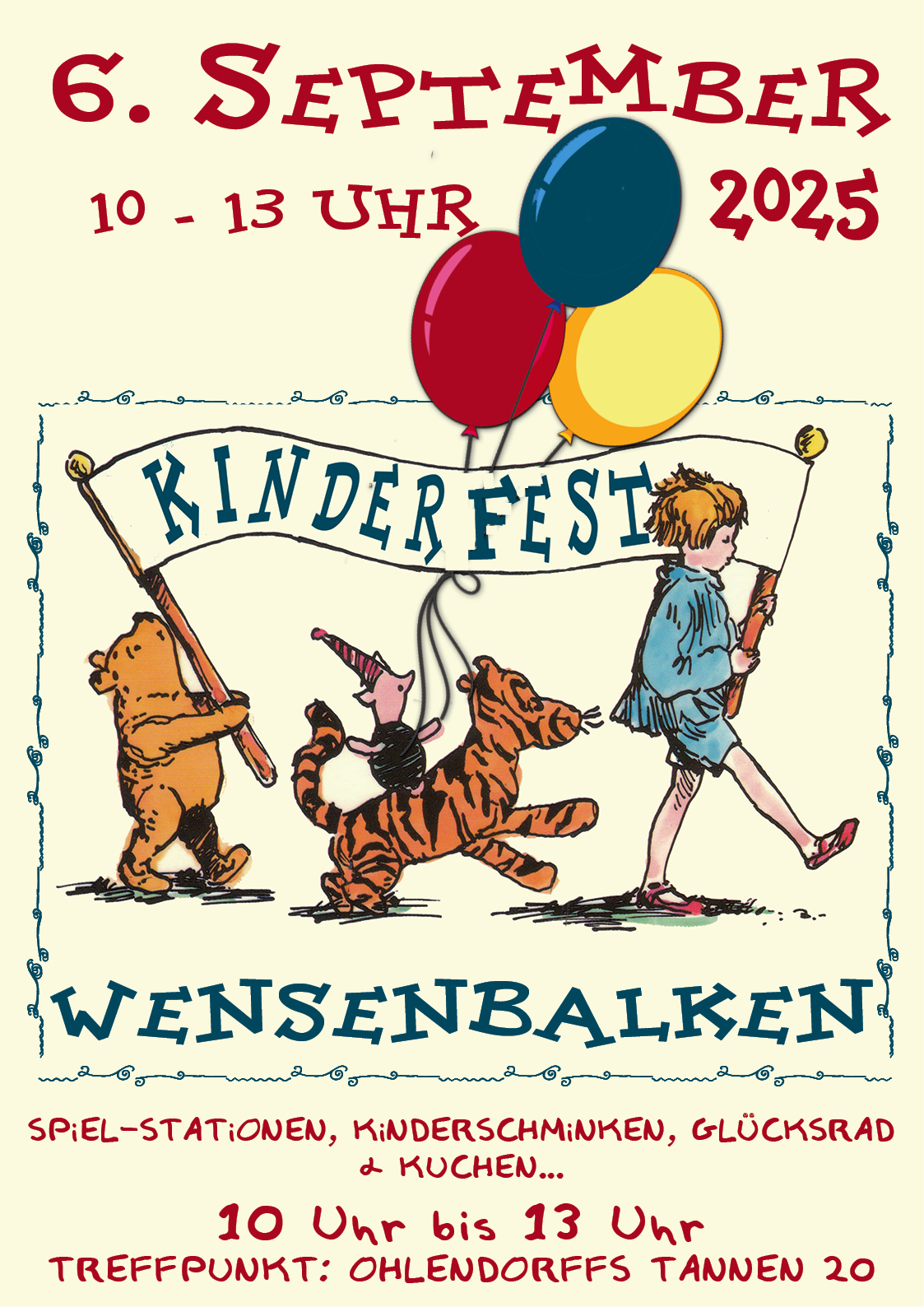 Kinderfest am 9.9. 10:00
